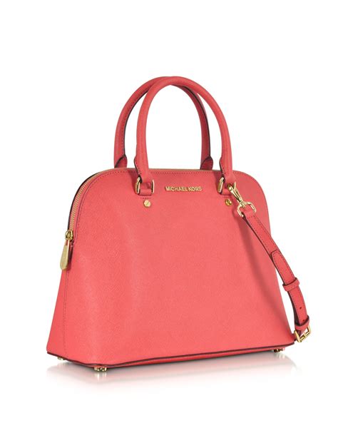 michael kors large dome satchel|michael kors leather satchel.